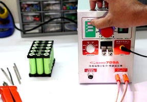 Spot Weld the Nickel Strips